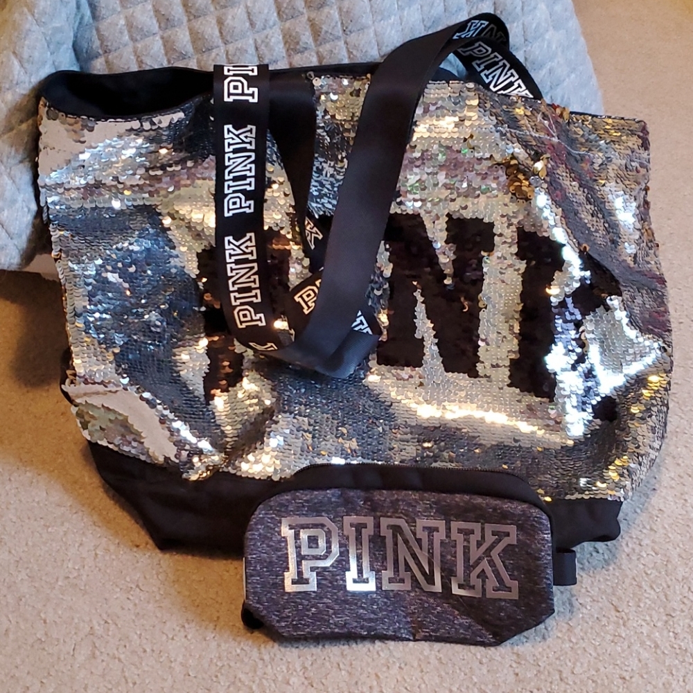 VS PINK Tote and makeup bag